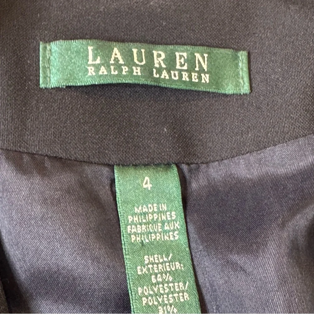 Lauren Ralph Lauren Made in USA Vintage Classic Ribbed Blazer - Picture 6 of 8